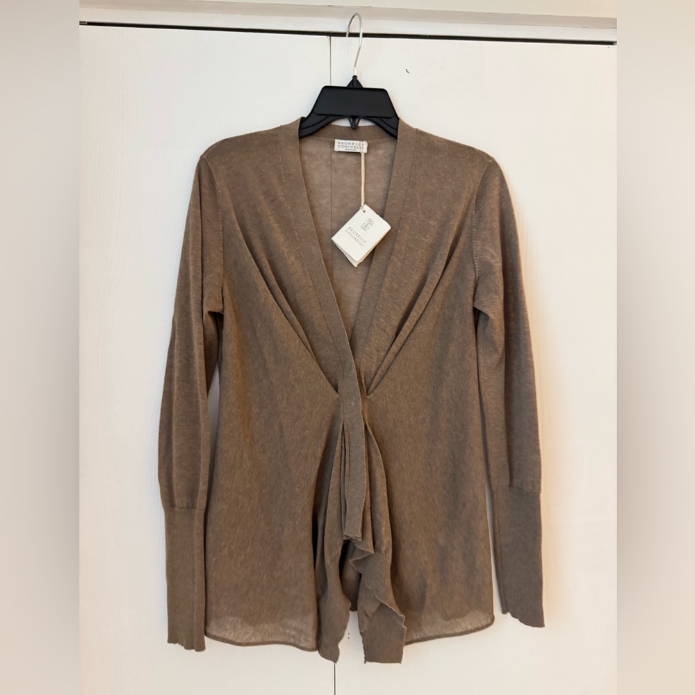 Brunello Cucinelli Asymptomatic Hem  Lightweight Cardigan Snap Closure Medium